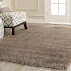 Modern Beige Shaggy Hall Rug